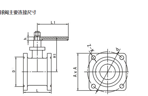 氣動球閥結(jié)構(gòu)圖 氣動球閥結(jié)構(gòu)圖